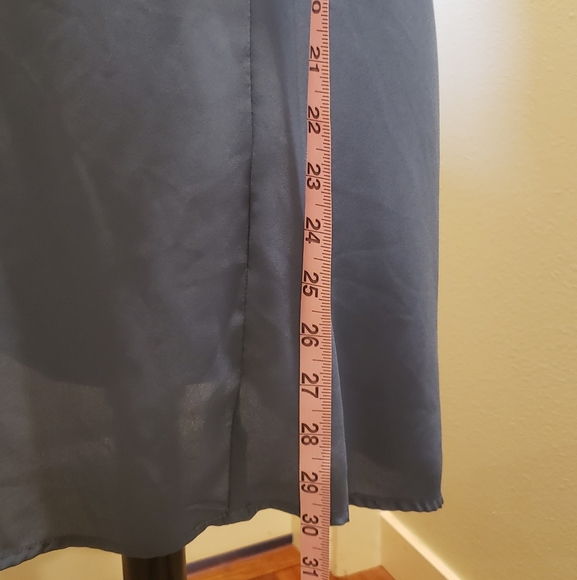 Bebonnie Womens Blue Sleeveless Chemise - Picture 6 of 11